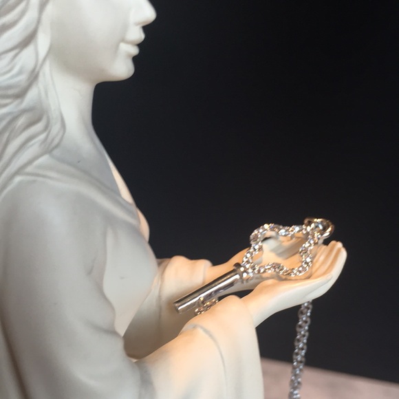 Crystal Rhinestone Key Necklace - Picture 7 of 14